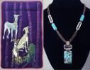 Cow Hide Tag Collars - Click For Enlargement